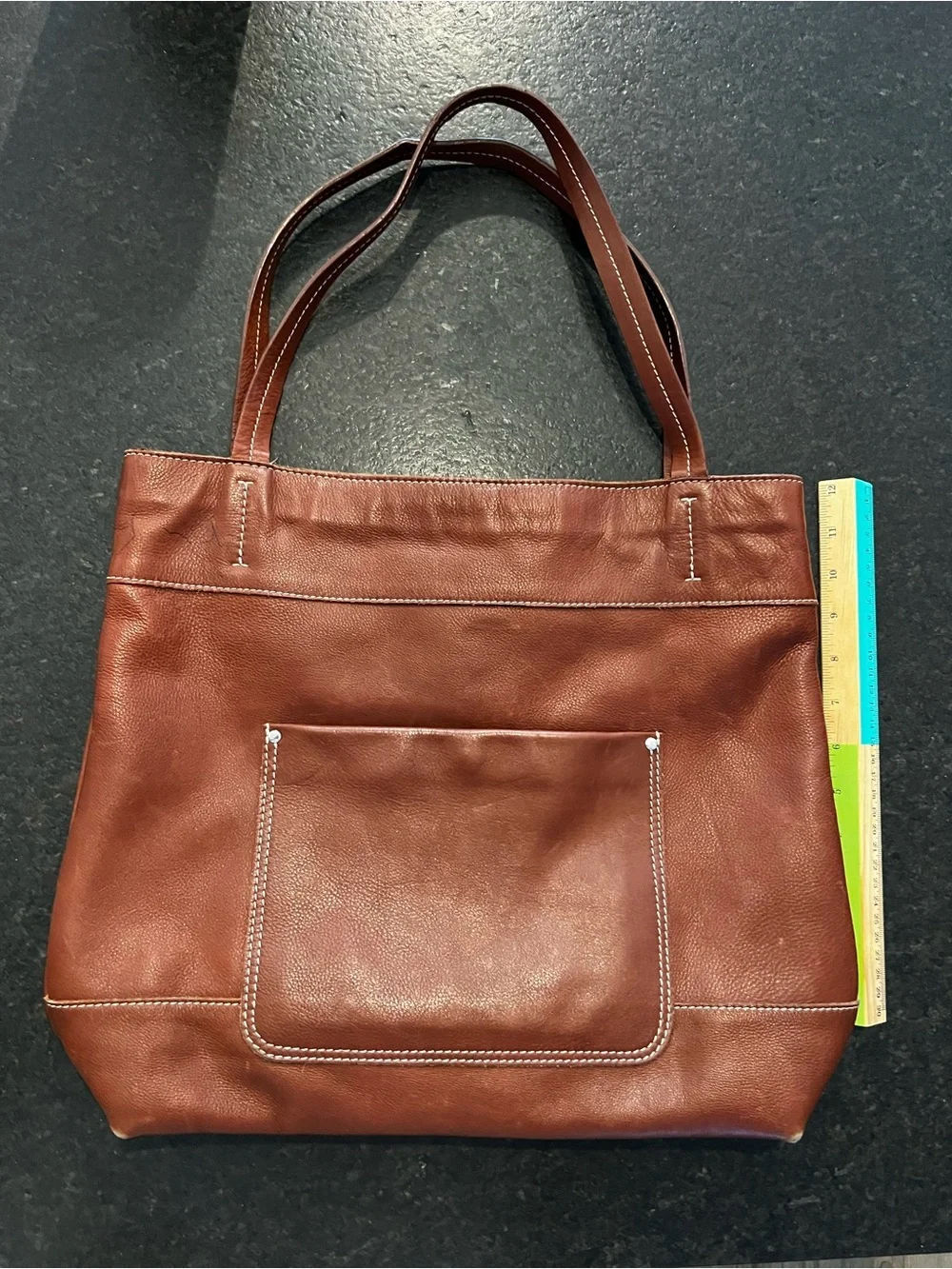 Leather Tote Bag in Brown - Classic Everyday Carry